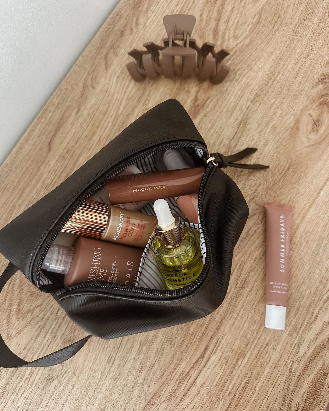 Xena Cosmetic Case  Black