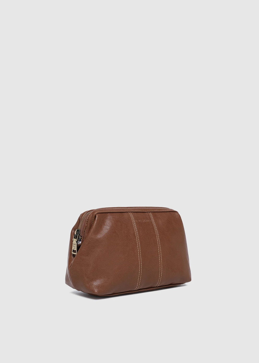 Albie Saddle Cognac Toiletry Bag