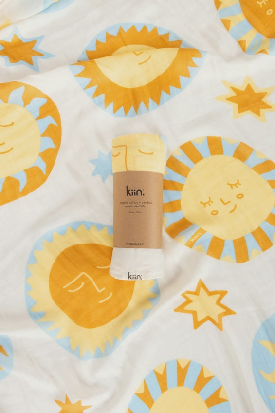 Organic Muslin Swaddle - Sunny Day (Limited Edition)
