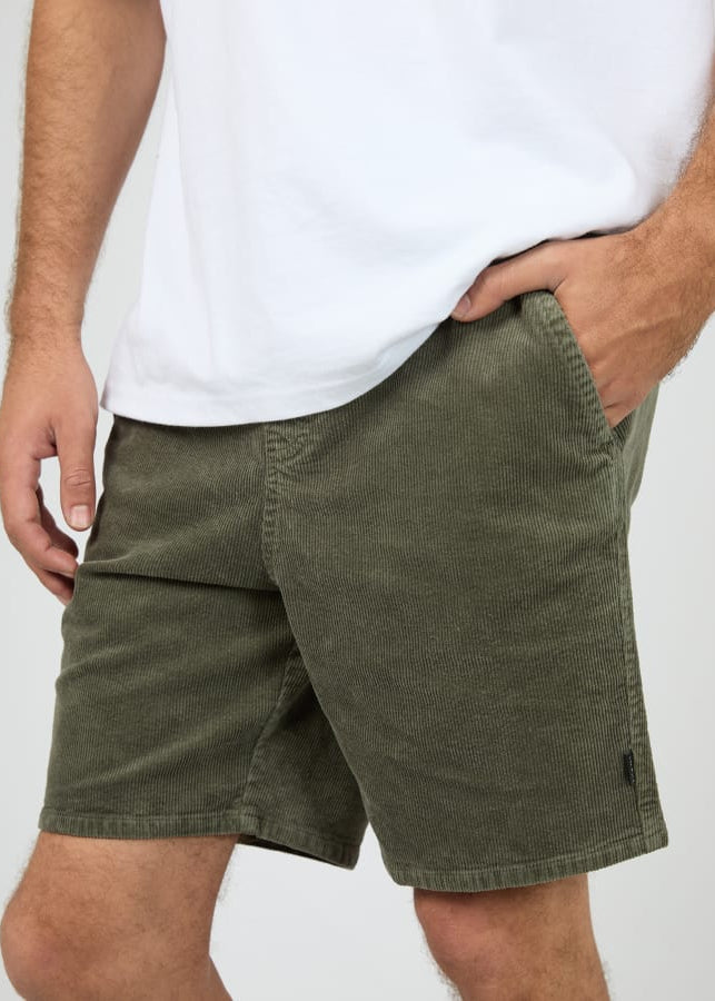 Silent Cord Short Khaki