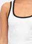 Contrast Tank White