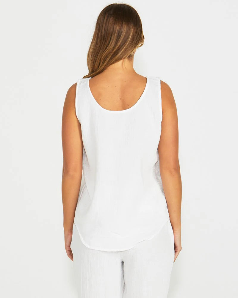 Henny Tank White