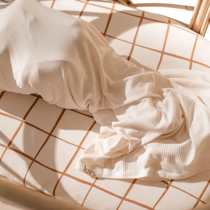 KiiN Bassinet/Co Sleeper Organic Sheet - Lattice