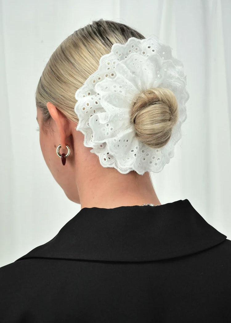 Lola Broderie Scrunchie