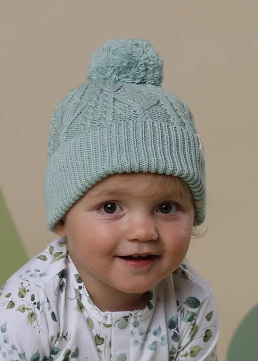 Sage Organic Baby Knit Beanie