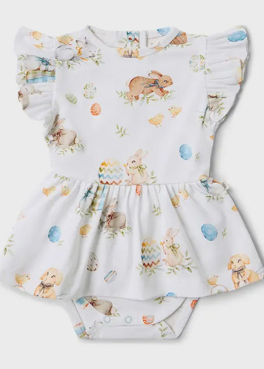 Flopsy Bunnies Short Sleeve Organic Dress