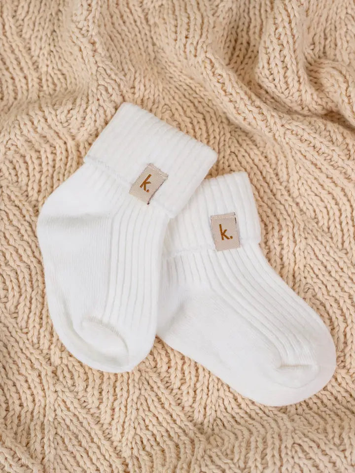 KiiN Cotton Ribbed Baby Socks