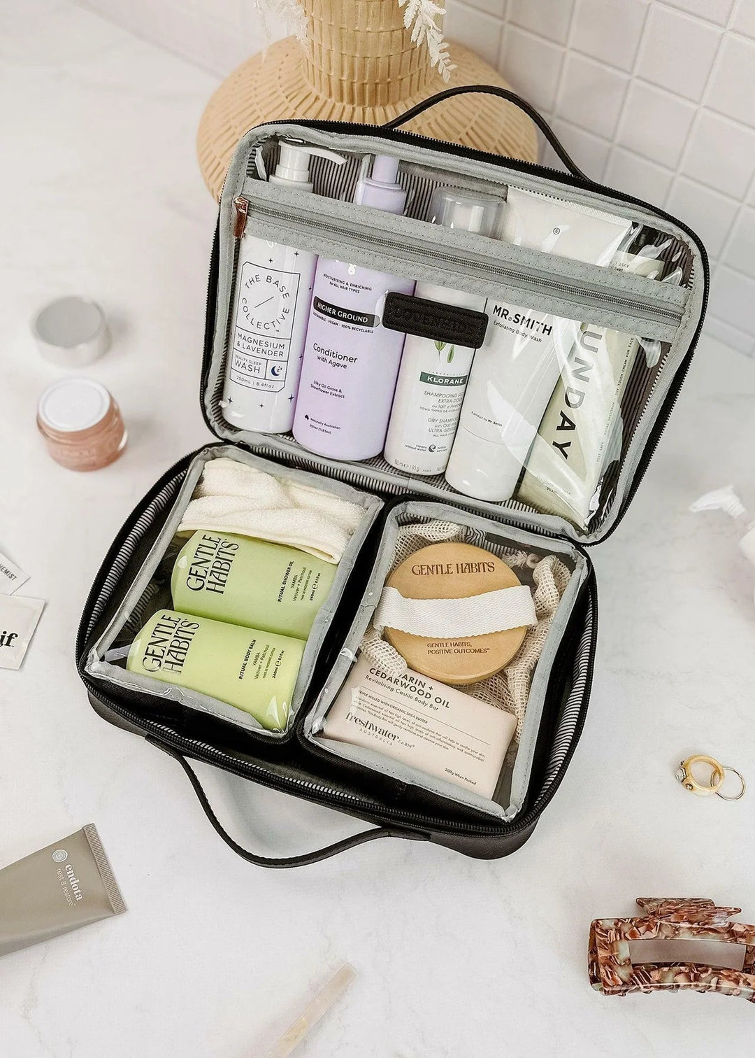 Georgie Cosmetic Case Black