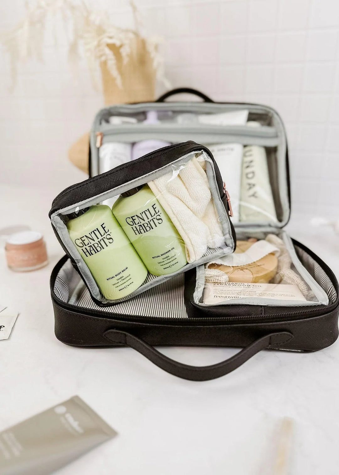 Georgie Cosmetic Case Black