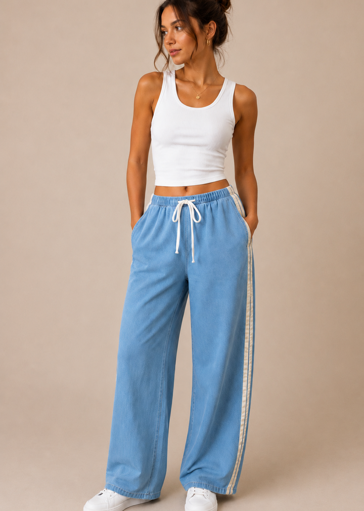 Denim Racer Jean Light Blue