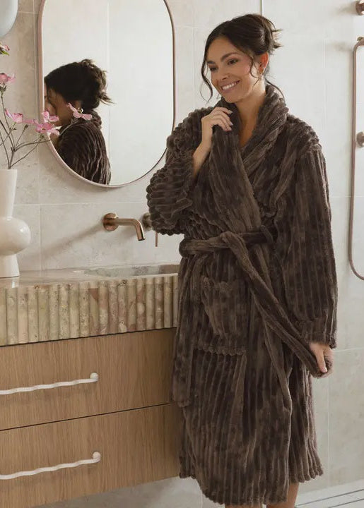 Channel Fleece Robe