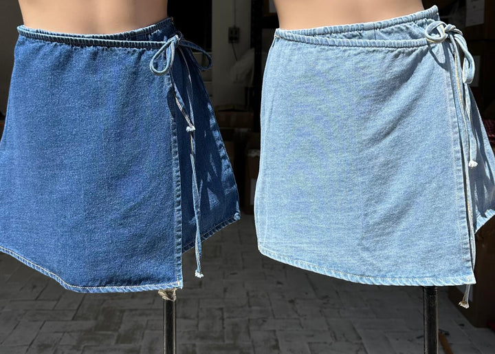 Frankie Denim Skort Light Blue