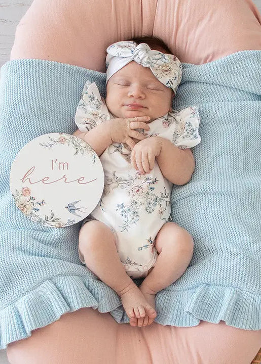 Sweet Swallows & Rosa Reversible Milestone Cards