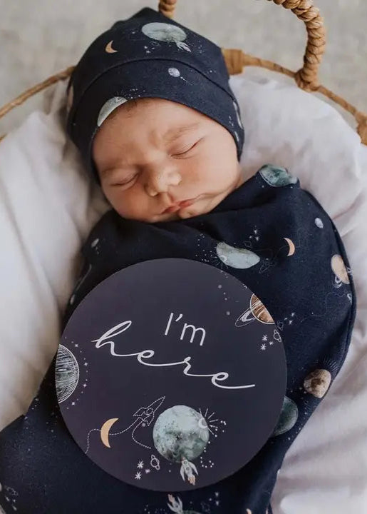 Milky Way & Soft Moss Reversible Milestone Cards