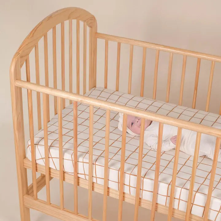 KiiN Cot Organic Sheet - Lattice
