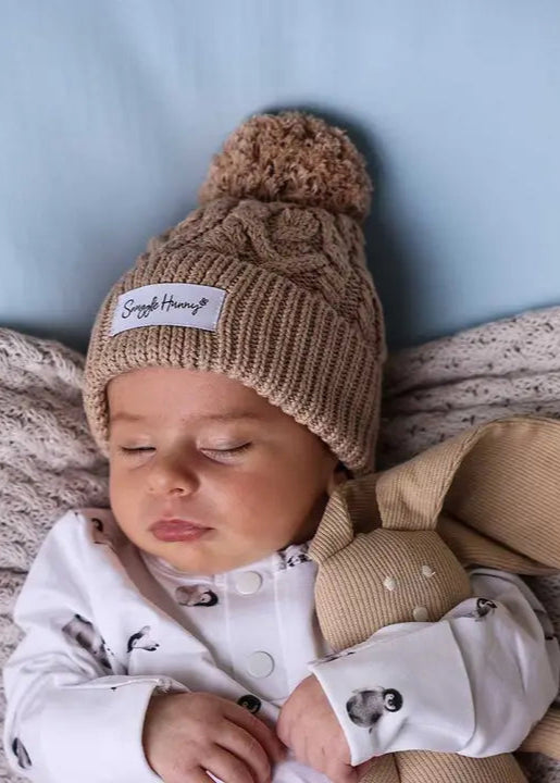 Hazelnut Organic Baby Knit Beanie