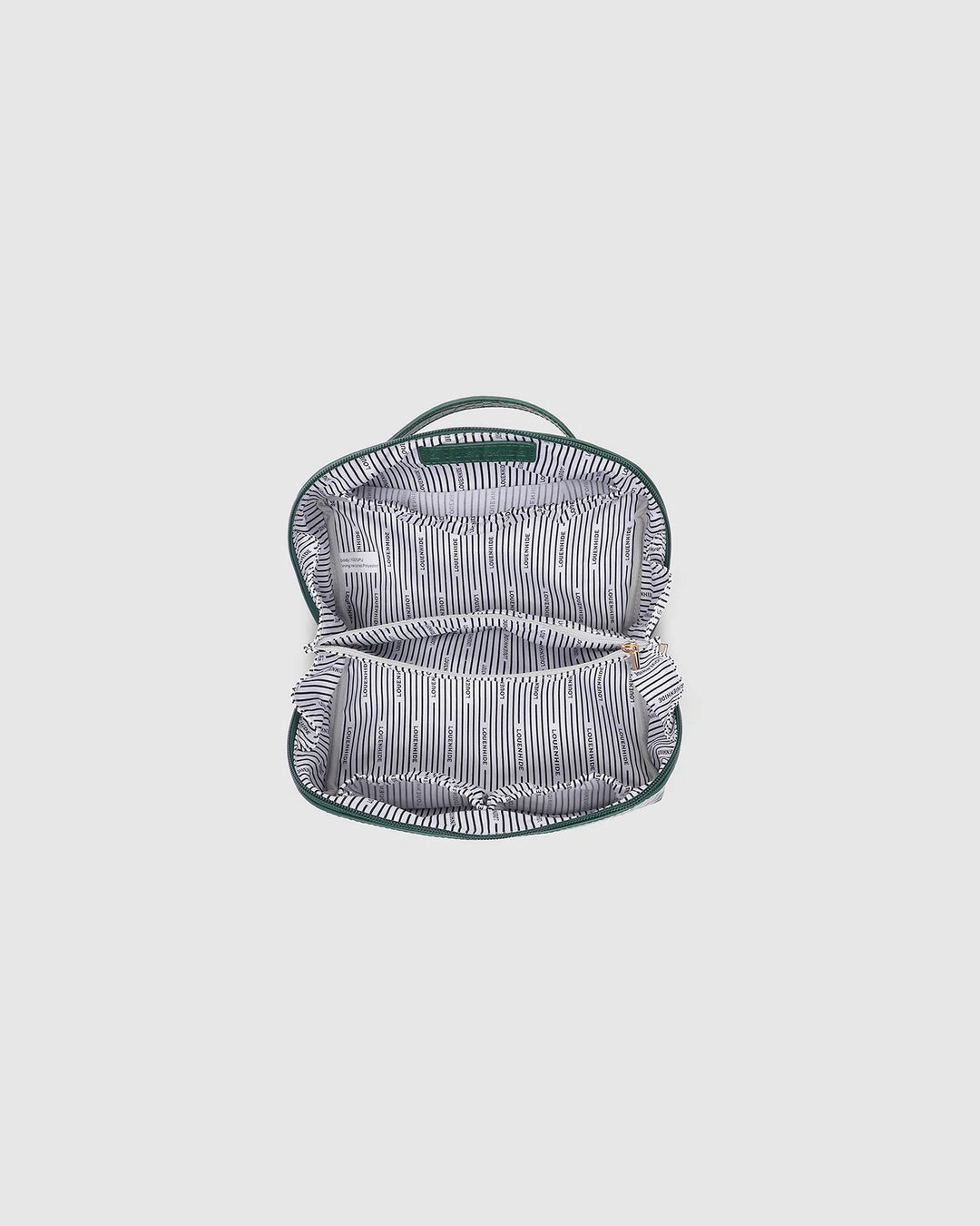 Mary Croc Forest Green Cosmetic Bag