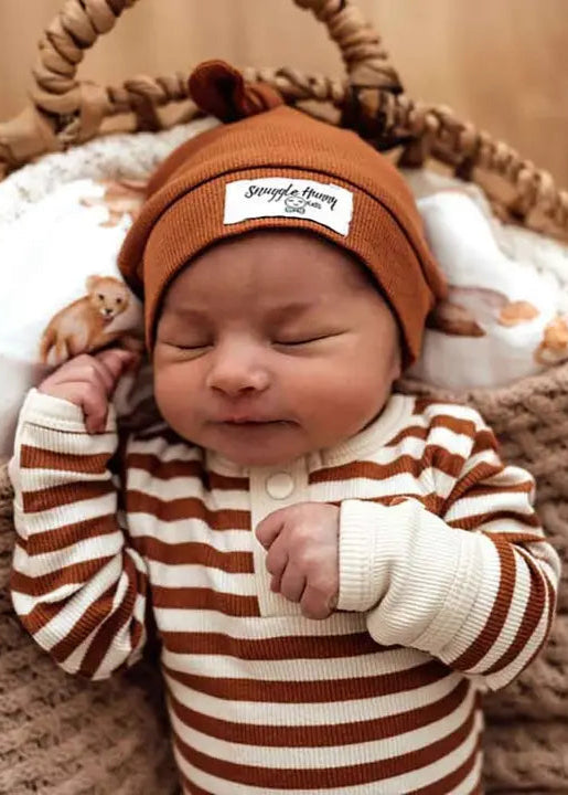Biscuit Stripe Organic Growsuit