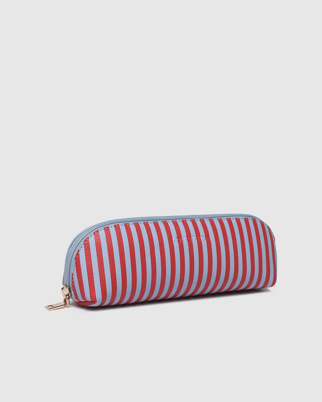 Jayne Stripe Makeup Bag  Red/Sky Blue