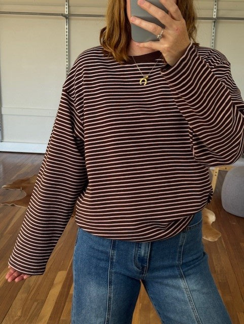 Maddie Long Sleeve Knit Tee