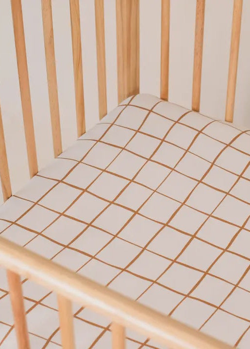 KiiN Cot Organic Sheet - Lattice