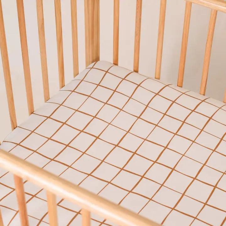 KiiN Cot Organic Sheet - Lattice