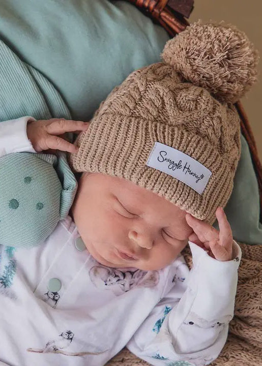 Hazelnut Organic Baby Knit Beanie
