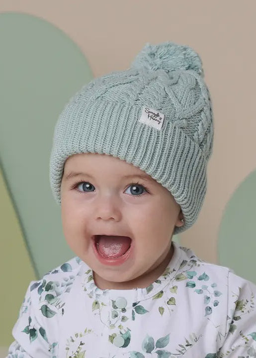 Sage Organic Baby Knit Beanie