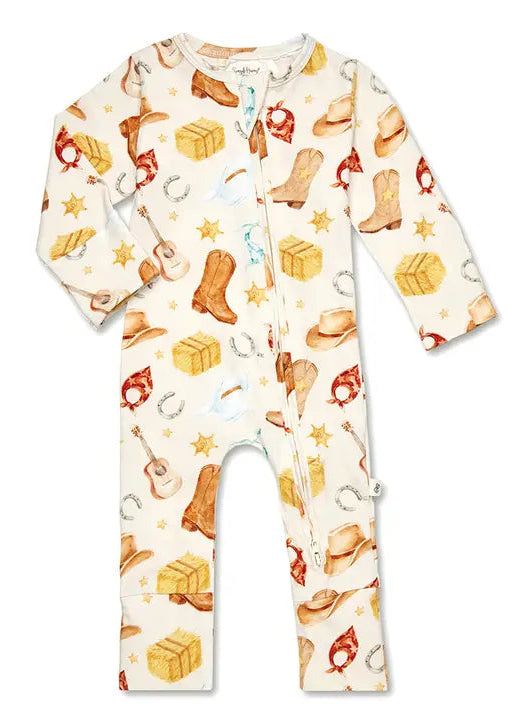 Cowboys Organic Snugglesuit Convertible Romper