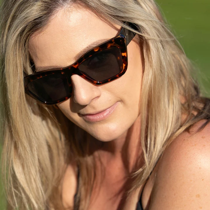 CARVE Tahoe Gloss Tort Frame Temple and  Grey lens