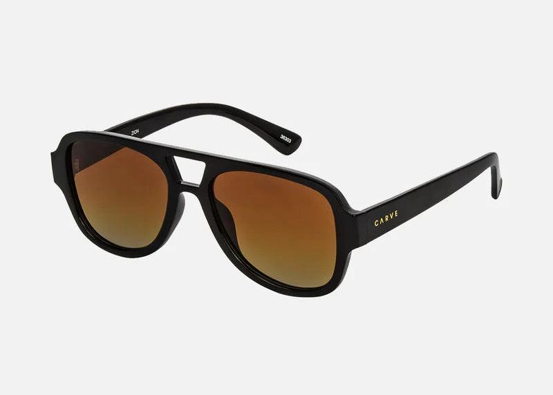 CARVE Zion Gloss Black - Orange Gradient Lens