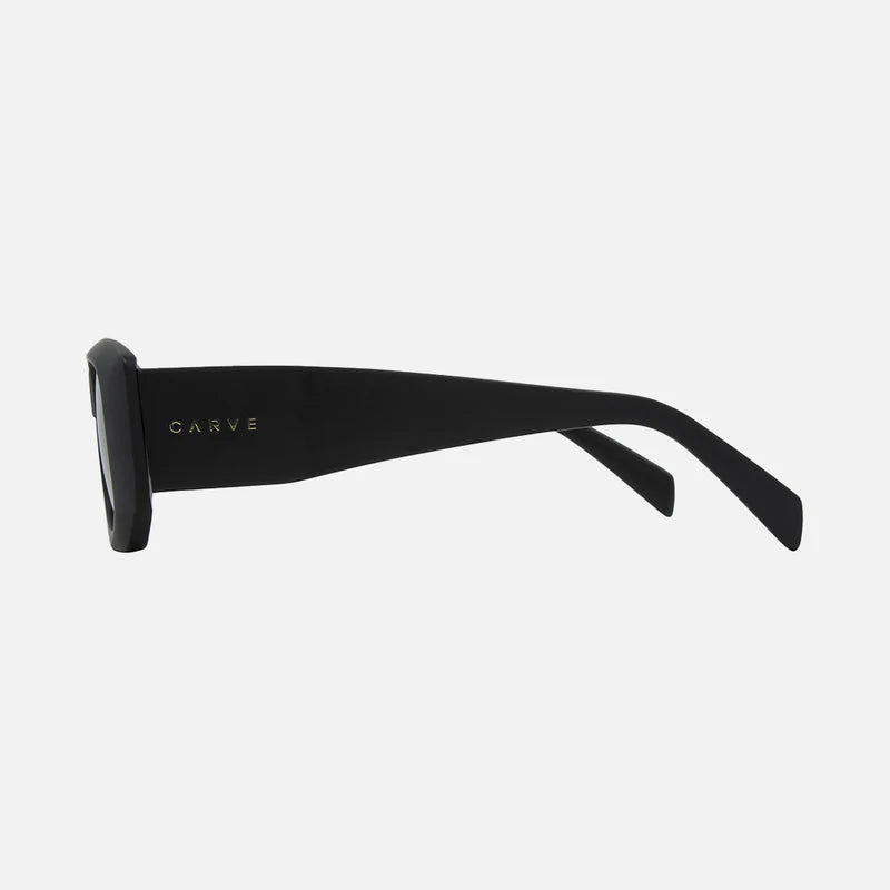 CARVE MAYHEM Matt Black Green Lens