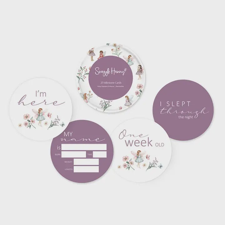 Fairy Garden & Dusk Reversible Milestone Cards