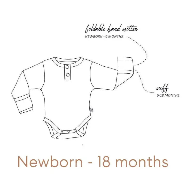 Biscuit Long Sleeve Organic Bodysuit