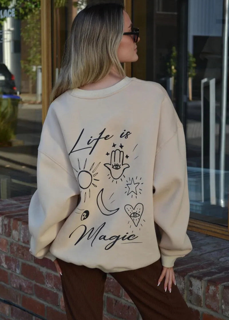 Life is Magic Crew Sweater
