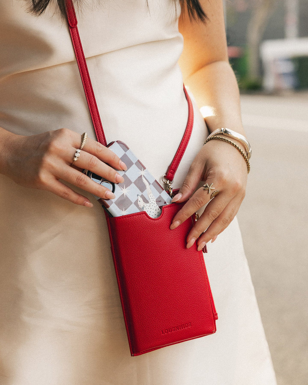 Suki Phone Bag Red