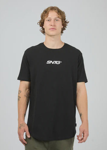 Overlapped Tee Black