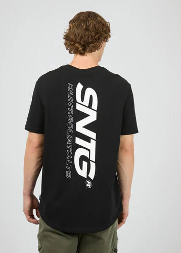 Overlapped Tee Black