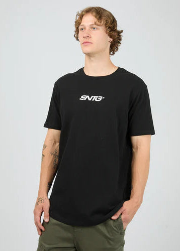 Overlapped Tee Black