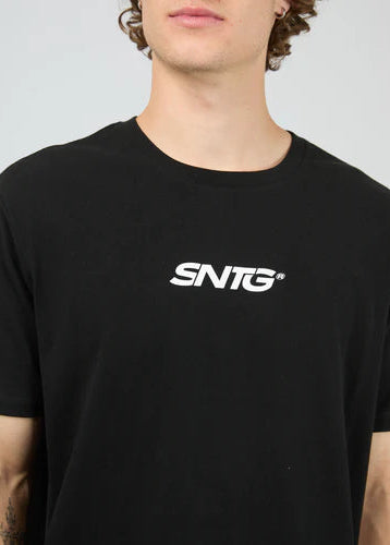 Overlapped Tee Black