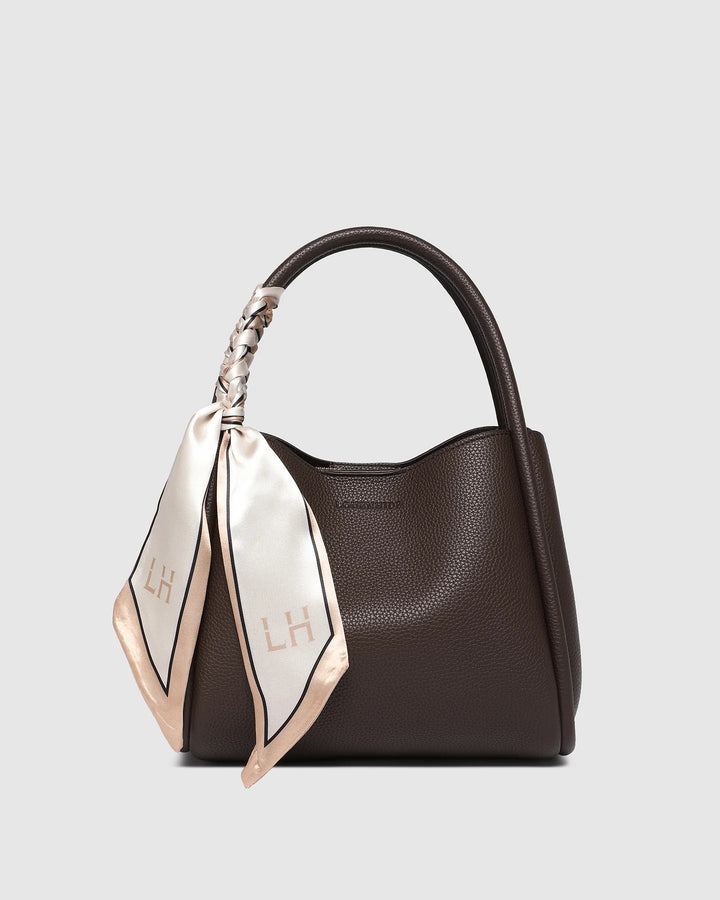 STEFFIE Suedette Mini Tote Bag - Chocolate