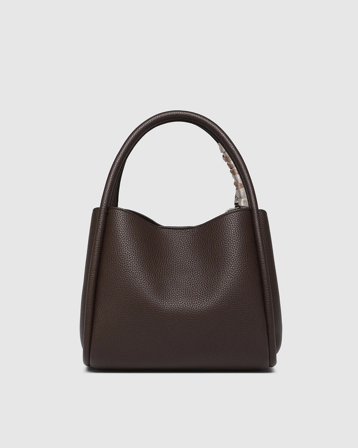 STEFFIE Suedette Mini Tote Bag - Chocolate