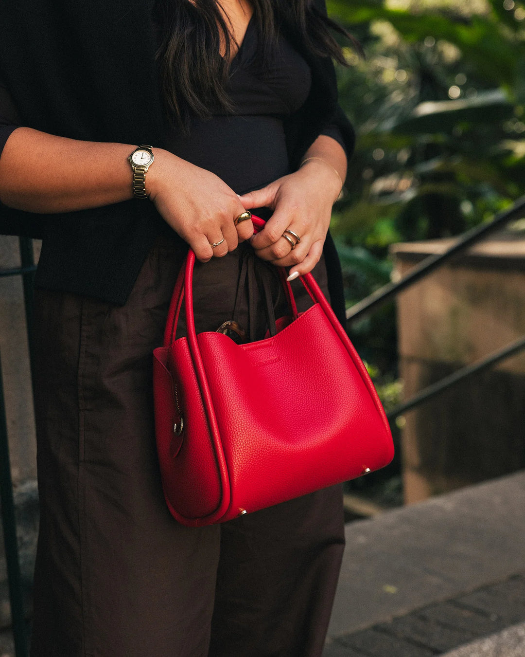 STEFFIE Mini Tote Bag  Red