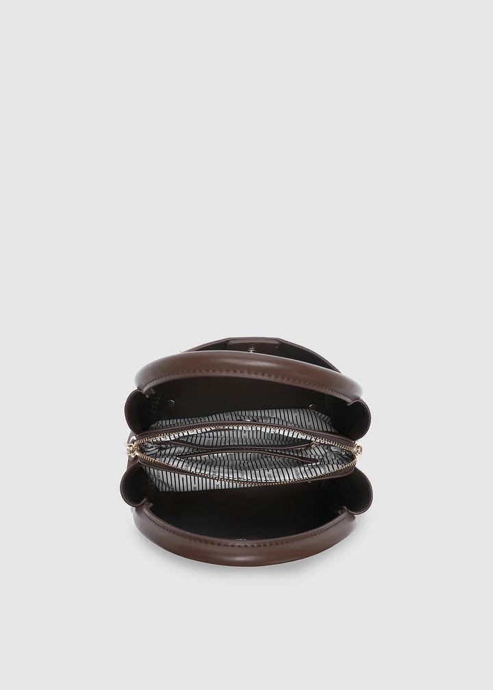 STEFFIE Suedette Mini Tote Bag - Chocolate