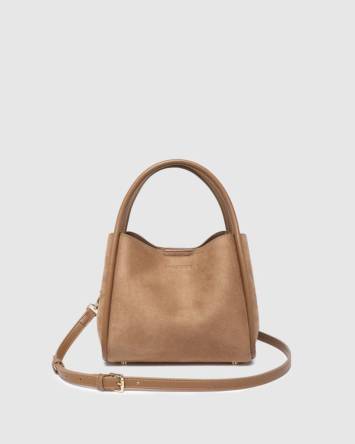 STEFFIE  Suedette Mini Tote Bag - Honey