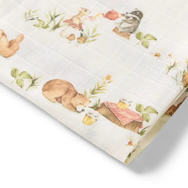Bears Organic Muslin Wrap