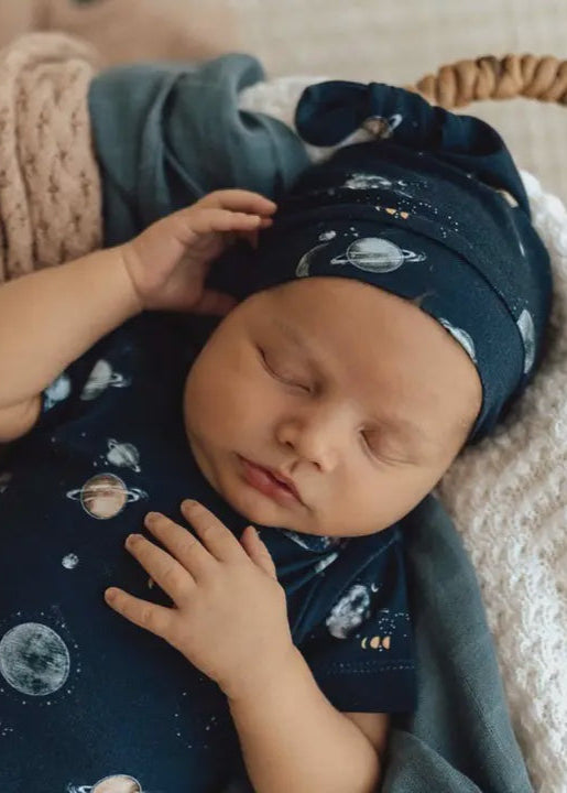 Milky Way Organic Knotted Beanie
