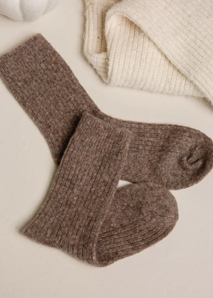 The Comfiest Socks - Light Choccy