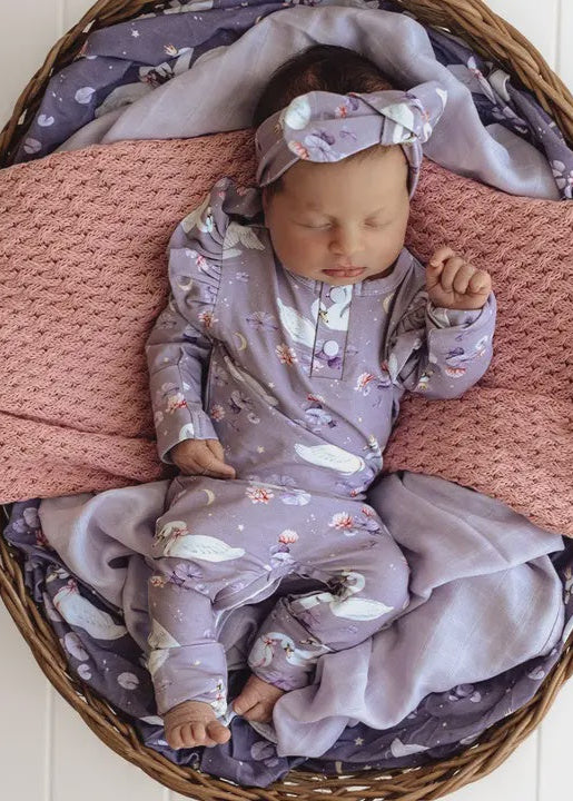 Swan Lake Organic Growsuit with Frill