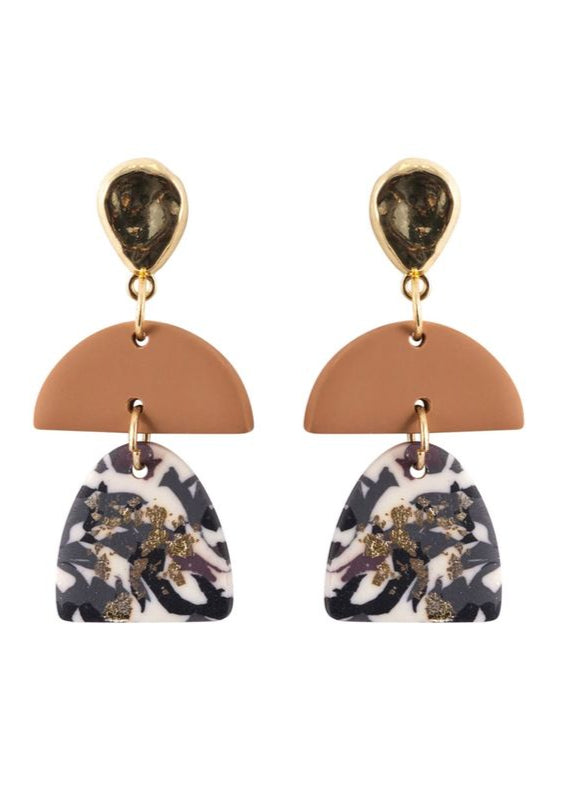 KiKi Gold Foil Glitz Earrings